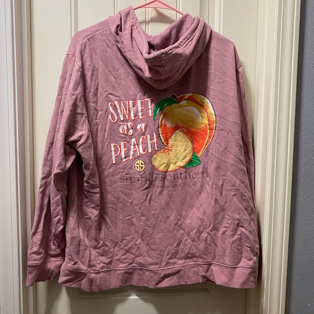 Mauve Simply Southern Hoodie XL